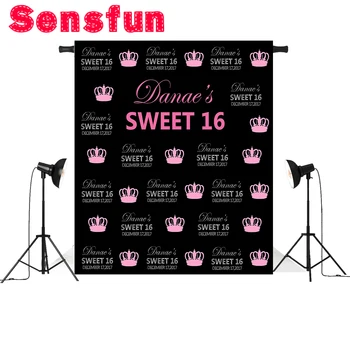 Pink Sweet 16 Crown Step and Repeat Backdrop Kids Birthday Custom Photography Studio Backgrounds Photo Backdrops 5x7ft
Pink Sweet 16 Crown Step and Repeat Backdrop Kids Birthday Custom Photography Studio Backgrounds Photo Backdrops 5x7ft