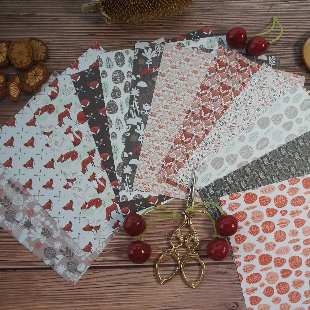 24 sheets DIY 12 style 15.2*15.2cm fox and forest theme craft paper as scrapbooking creative paper DIY handmade gift use
24 sheets DIY 12 style 15.2*15.2cm fox and forest theme craft paper as scrapbooking creative paper DIY handmade gift use