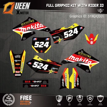 Queen-X Custom Team Graphics Backgrounds Decals 3M Stickers Kit For Suzuki RMZ250 2004-2006 001
Queen-X Custom Team Graphics Backgrounds Decals 3M Stickers Kit For Suzuki RMZ250 2004-2006 001
