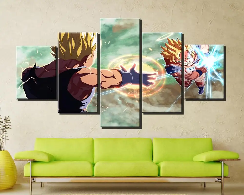 5 Pieces Modern Canvas Printed Dragon Ball Animation Poster Goku Vs Vegeta Wall Art Painting Decoration Picture Artwork(Unframe)
5 Pieces Modern Canvas Printed Dragon Ball Animation Poster Goku Vs Vegeta Wall Art Painting Decoration Picture Artwork(Unframe)