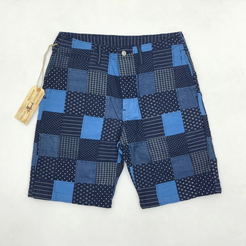 Vintage Wabash Patchwork Shorts Summer Men Spliced Checkered Shorts 10oz Thick Seven Fabrics Straight Short Trousers For Men
Vintage Wabash Patchwork Shorts Summer Men Spliced Checkered Shorts 10oz Thick Seven Fabrics Straight Short Trousers For Men