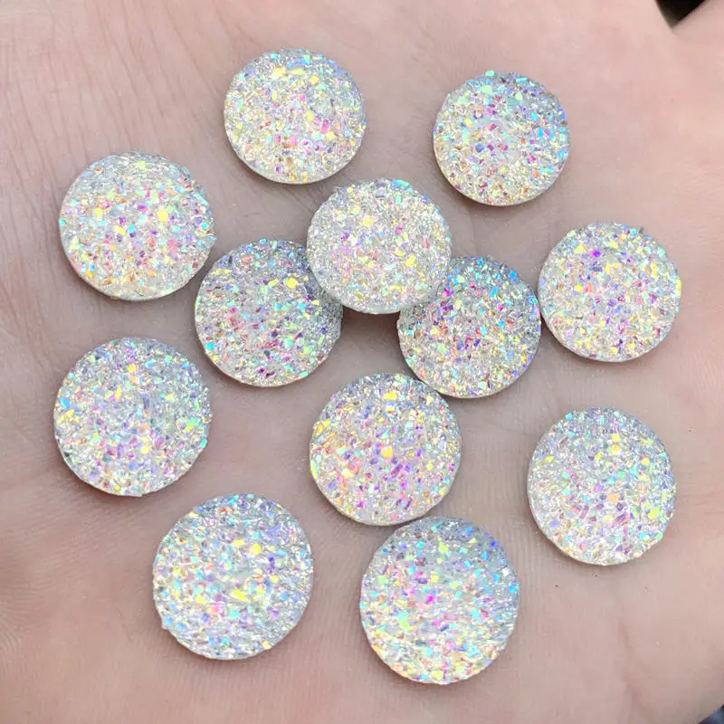 DIY 30pcs 14mm Stone/Mineral Surface Round Resin Flatback Cabochon DIY Craft Artesanato Accessories Rhinestone button-A75
DIY 30pcs 14mm Stone/Mineral Surface Round Resin Flatback Cabochon DIY Craft Artesanato Accessories Rhinestone button-A75