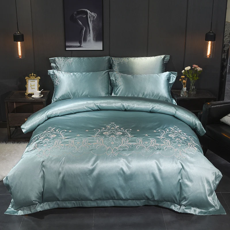 DIFUNINA Bamboo Cotton 4pcs Bedding Sets Solid Color silk embroidered Duvet Cover Pillow Cover Bed Sheet Twin Queen King Size
DIFUNINA Bamboo Cotton 4pcs Bedding Sets Solid Color silk embroidered Duvet Cover Pillow Cover Bed Sheet Twin Queen King Size