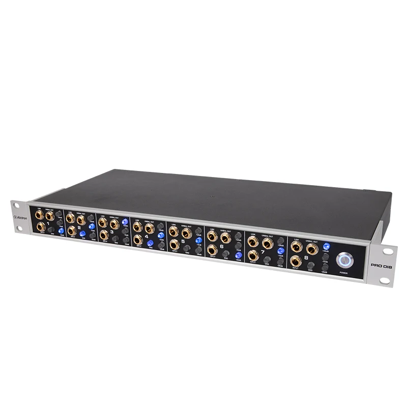 Alctron PRODI8 multi-purpose 8-channel active DI Box direct injection box active Impedance converter for on stage, studio
Alctron PRODI8 multi-purpose 8-channel active DI Box direct injection box active Impedance converter for on stage, studio
