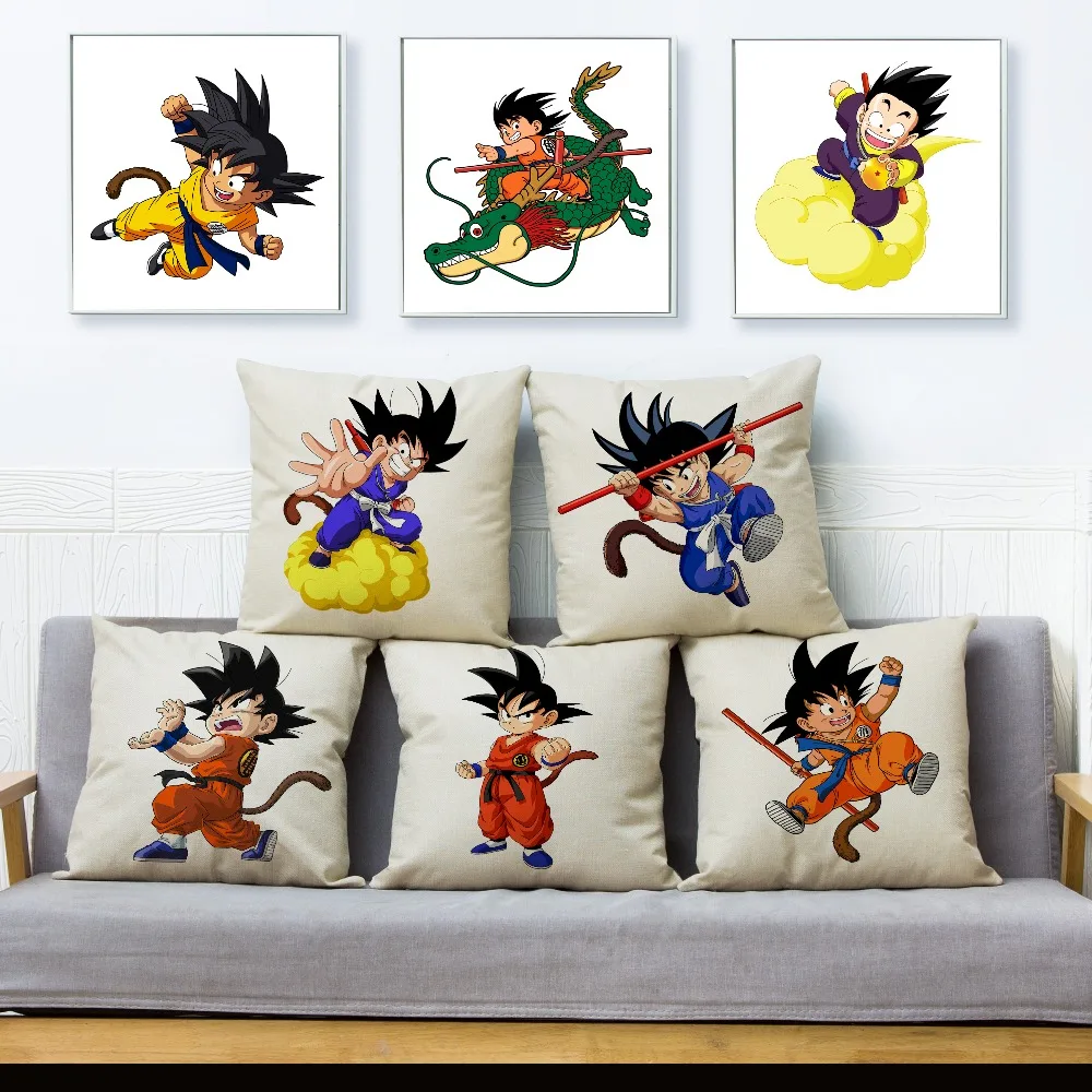 Dragon Ball Son Goku Print Throw Pillow Cover 45*45cm Textile Cushion Cover Linen Decor Japan Anime Pillow Case for Sofa Home
Dragon Ball Son Goku Print Throw Pillow Cover 45*45cm Textile Cushion Cover Linen Decor Japan Anime Pillow Case for Sofa Home