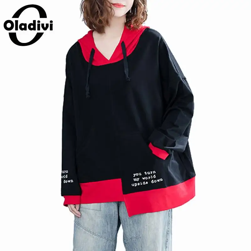 Oladivi Plus Size Women Cotton Hoodies & Sweatshirt Lady Long Sleeve Print Hooded Top Tee Shirt Blusa Female Casual shirt Tunics
Oladivi Plus Size Women Cotton Hoodies & Sweatshirt Lady Long Sleeve Print Hooded Top Tee Shirt Blusa Female Casual shirt Tunics