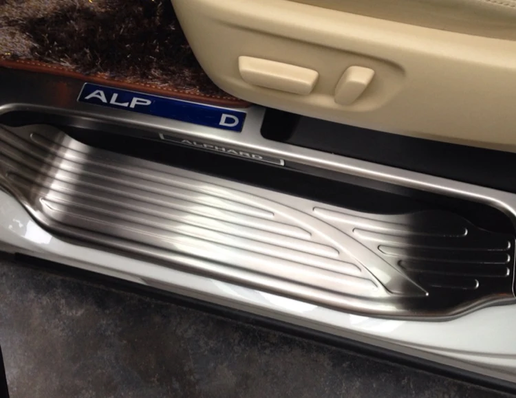 304 Stainless Steel Door Sill Scuff plate Entry Threshold Moulding trim for 2016 Toyota Alphard chrome accessories car styling
304 Stainless Steel Door Sill Scuff plate Entry Threshold Moulding trim for 2016 Toyota Alphard chrome accessories car styling