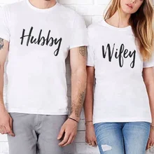 EnjoytheSpirit Funny Letter Tshirt Hubby Wifey Short Sleeve O Neck Couple T Shirt Funny Tops Family Matching Clothes Top Quality
EnjoytheSpirit Funny Letter Tshirt Hubby Wifey Short Sleeve O Neck Couple T Shirt Funny Tops Family Matching Clothes Top Quality