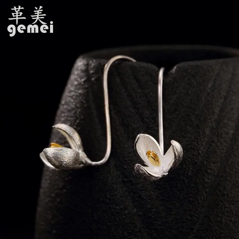 Gemei Retro High-quality 925 Sterling Silver Earrings Matte Flower Drop Earrings For Women Chinese Style Jewelry
Gemei Retro High-quality 925 Sterling Silver Earrings Matte Flower Drop Earrings For Women Chinese Style Jewelry