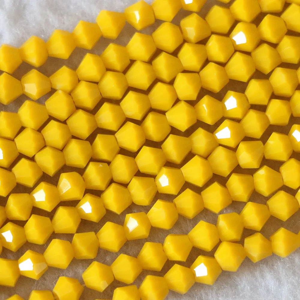 4x4mm glass crystal semi-precious Charms bicone tip 14 colors jewelry loose beads 110pcs B1101 
4x4mm glass crystal semi-precious Charms bicone tip 14 colors jewelry loose beads 110pcs B1101