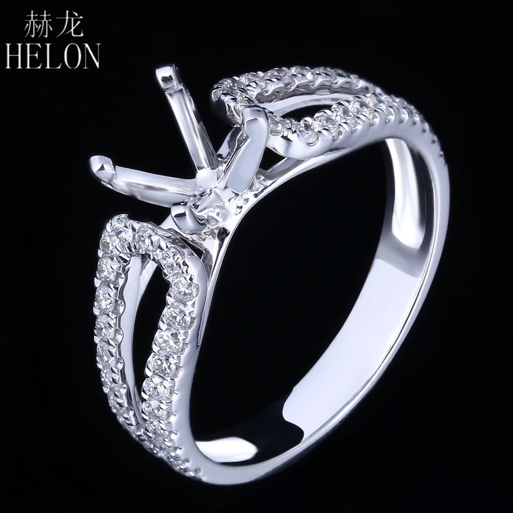 HELON 6mm Round Cut Semi Mount Engagement Ring Solid 14K White Gold Pave SI/H Natural Diamonds Wedding Ring Trendy Fine Jewelry
HELON 6mm Round Cut Semi Mount Engagement Ring Solid 14K White Gold Pave SI/H Natural Diamonds Wedding Ring Trendy Fine Jewelry