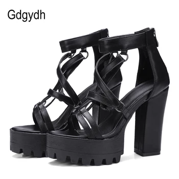 Gdgydh 2020 New Woman Platform Sandals Summer Open Toe High Heels Female Zipper Leather Shoes Ladies Comfortable Big Size 42
Gdgydh 2020 New Woman Platform Sandals Summer Open Toe High Heels Female Zipper Leather Shoes Ladies Comfortable Big Size 42