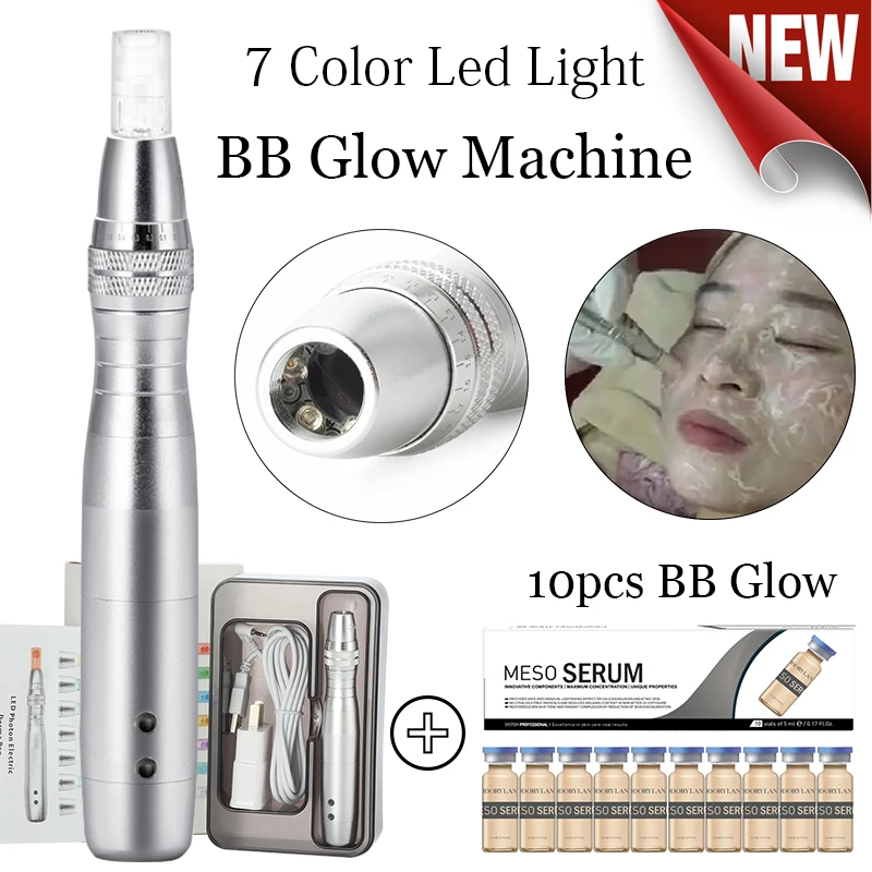7 Color Led Light BB cream Machine microneedle pen for stayve White Brightening Foundation BB cream glow scar removal skin care
7 Color Led Light BB cream Machine microneedle pen for stayve White Brightening Foundation BB cream glow scar removal skin care