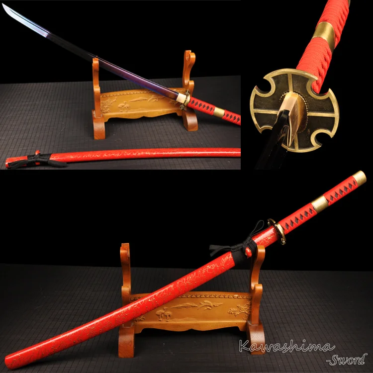 Handmade Katana Forged Blade With Plating Anime One Piece Roronoa Zoro Sandai Kitetsu Fantasy Sword Cosplay Prop
Handmade Katana Forged Blade With Plating Anime One Piece Roronoa Zoro Sandai Kitetsu Fantasy Sword Cosplay Prop
