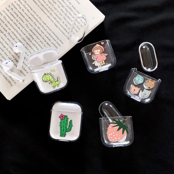 Transparent Hard PC Cases For AirPods 2 Charging Box Cute Cartoon Dinosaur Strawberry Cactus Crystal Cover Bag For Airpods Case
Transparent Hard PC Cases For AirPods 2 Charging Box Cute Cartoon Dinosaur Strawberry Cactus Crystal Cover Bag For Airpods Case