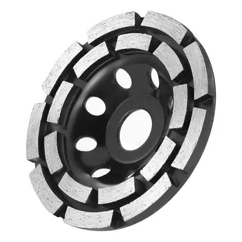 115/125/180mm Diamond Segment Grinding Cup Wheel Disc Double Row Stone Brick Tile Grinder Saw Blade
115/125/180mm Diamond Segment Grinding Cup Wheel Disc Double Row Stone Brick Tile Grinder Saw Blade