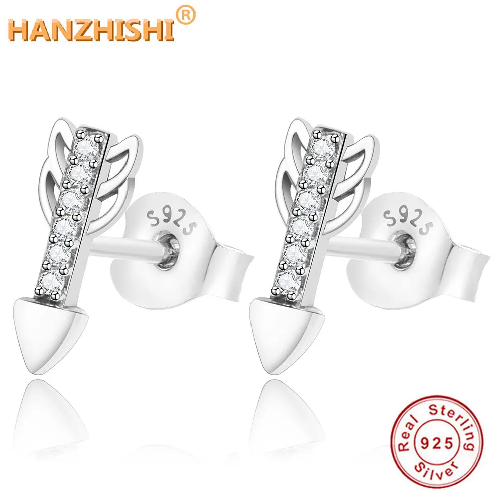 2019 Spring New 100% 925 Sterling Silver Sparkling Arrows Earrings, Clear CZ For Women Sterling Silver Stud Earrings Jewelry Gif
2019 Spring New 100% 925 Sterling Silver Sparkling Arrows Earrings, Clear CZ For Women Sterling Silver Stud Earrings Jewelry Gif