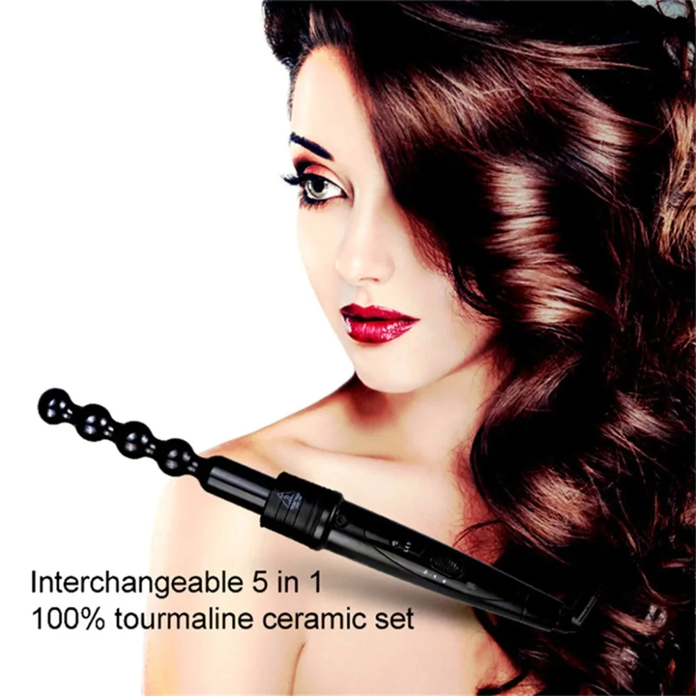 5 in 1 Interchangeable Ceramic Hair Curler Iron Set Professional Curling Wand Straightening Brush Tourmaline Barrel Dual Voltage
5 in 1 Interchangeable Ceramic Hair Curler Iron Set Professional Curling Wand Straightening Brush Tourmaline Barrel Dual Voltage