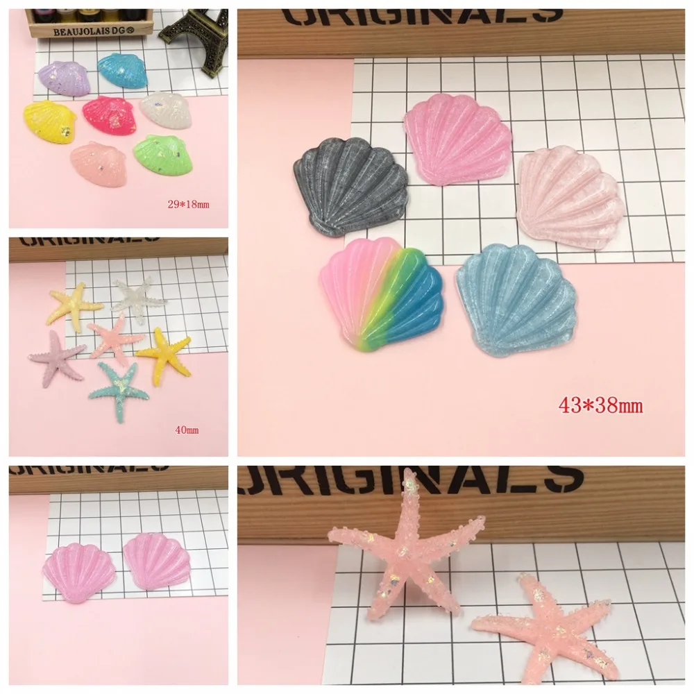 Free Shipping!! Resin Adorable Glitter Colorful Starfish Shell for Crafts Making, Scrapbooking, DIY, Hair Bow Center
Free Shipping!! Resin Adorable Glitter Colorful Starfish Shell for Crafts Making, Scrapbooking, DIY, Hair Bow Center