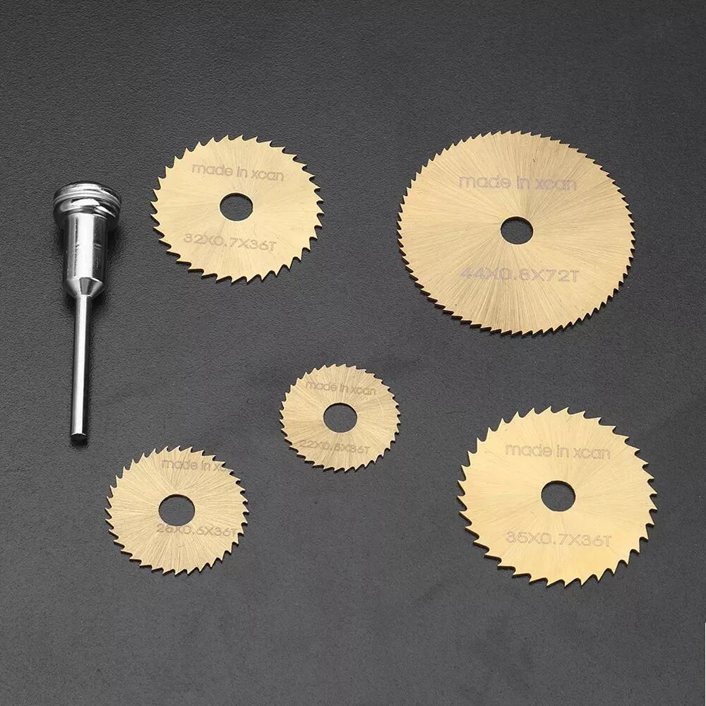 6pcs HSS Circular Saw Blade Rotary Tool For Dremel Metal Cutter Power Tool Set Wood Cutting Discs Drill Mandrel Cutoff
6pcs HSS Circular Saw Blade Rotary Tool For Dremel Metal Cutter Power Tool Set Wood Cutting Discs Drill Mandrel Cutoff