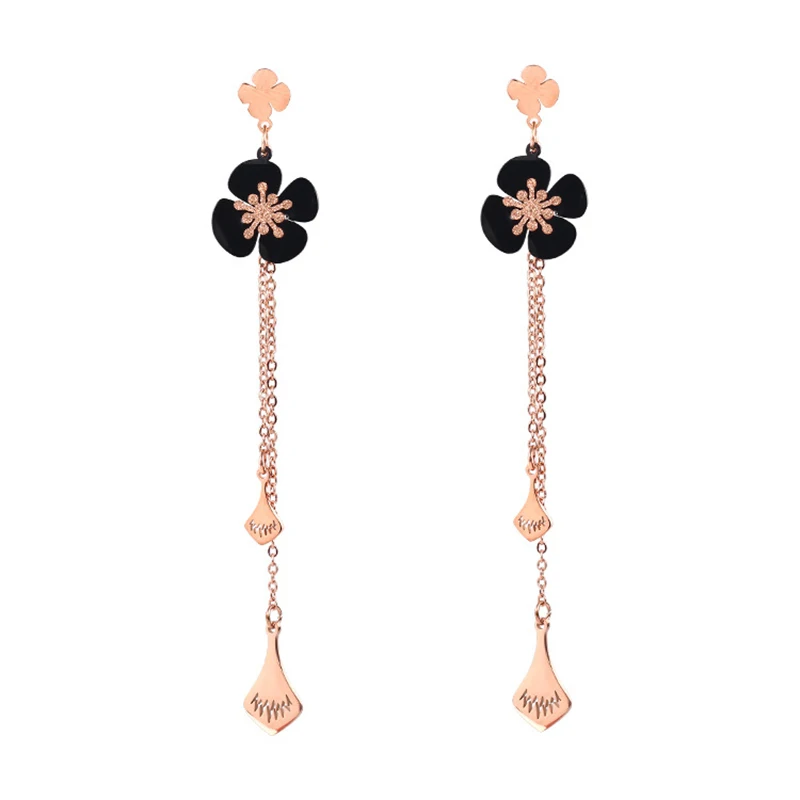 Stainless Steel Drop Earrings for Women Rose Gold Dangle Earring Collier Femme Jewelry
Stainless Steel Drop Earrings for Women Rose Gold Dangle Earring Collier Femme Jewelry