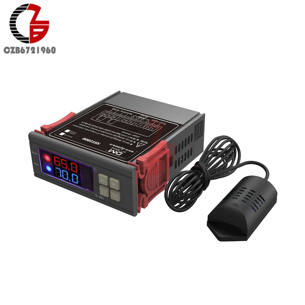 12V 110V 220V Digital Temperature Humidity Controller Meter Indoor Outdoor Heating Thermostat Humidistat Thermometer Hygrometer
12V 110V 220V Digital Temperature Humidity Controller Meter Indoor Outdoor Heating Thermostat Humidistat Thermometer Hygrometer