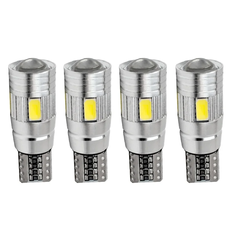 4pcs T10 W5W canbus no error 6 SMD 5630 5730 LED Lights Wedge Bulb High power led car parking Fog Lamp auto clearance lights 12V
4pcs T10 W5W canbus no error 6 SMD 5630 5730 LED Lights Wedge Bulb High power led car parking Fog Lamp auto clearance lights 12V