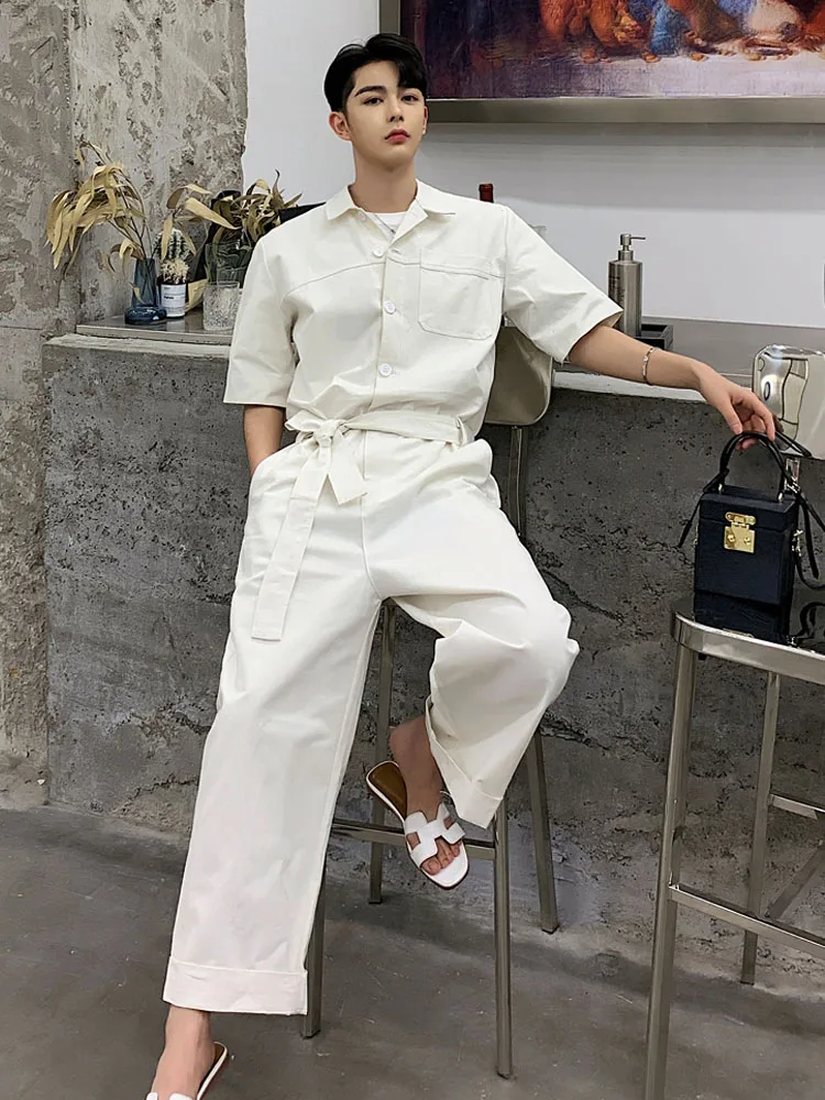 Men Summer Short Sleeve Loose Casual Shirt Jumpsuit Pant Male Fashion Streetwear Hip Hop Overalls Cargo Pants Harem Trousers
Men Summer Short Sleeve Loose Casual Shirt Jumpsuit Pant Male Fashion Streetwear Hip Hop Overalls Cargo Pants Harem Trousers