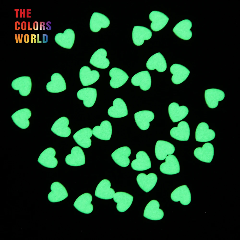 TCYJ825 Glow in dark Glitter Yellow Green Light Color long last glowing, 6MM Heart Shape competitive price Noctilucent Glitter
TCYJ825 Glow in dark Glitter Yellow Green Light Color long last glowing, 6MM Heart Shape competitive price Noctilucent Glitter