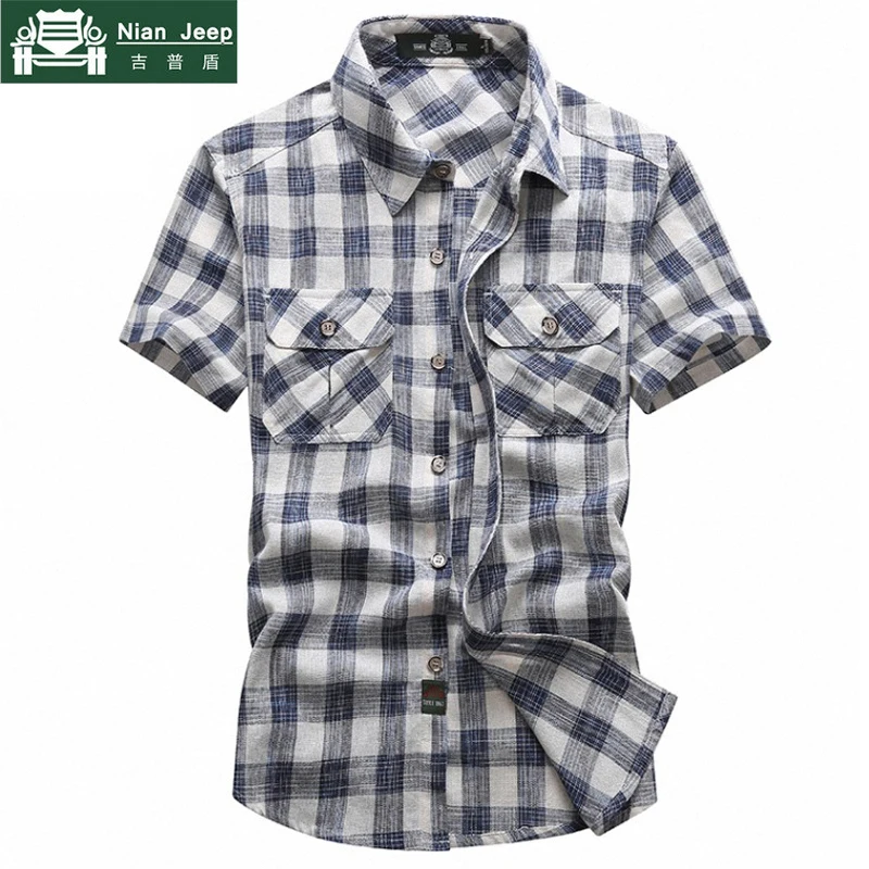 Brand Clothing 2018 Summer Plaid Shirt Men Short Sleeve Military Casual Loose Men Shirt Big Size 5XL Cotton Shirts Camisa Hombre
Brand Clothing 2018 Summer Plaid Shirt Men Short Sleeve Military Casual Loose Men Shirt Big Size 5XL Cotton Shirts Camisa Hombre
