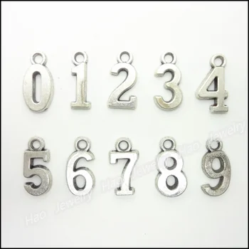 Mix 300pcs Vintage Charms Digital Pendant Tibetan silver Zinc Alloy Fit Bracelet Necklace DIY Metal Jewelry Findings
Mix 300pcs Vintage Charms Digital Pendant Tibetan silver Zinc Alloy Fit Bracelet Necklace DIY Metal Jewelry Findings