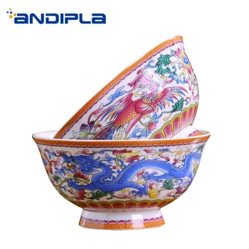 4.5/5/6inch Jingdezhen High Grade Rice Bowl Ceramic Porcelain Dragon Phoenix Auspicious Tableware Ramen Bowls Soup Container Art
4.5/5/6inch Jingdezhen High Grade Rice Bowl Ceramic Porcelain Dragon Phoenix Auspicious Tableware Ramen Bowls Soup Container Art
