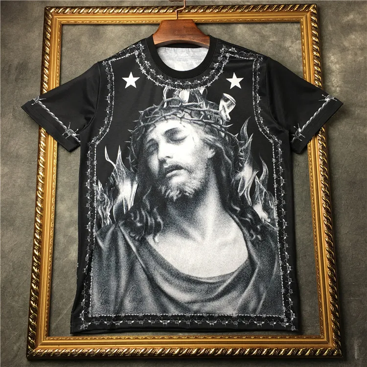 New 2019 United States summer tee plaster sculpture Jesus printed men s cotton round collar short sleeve T shirt
New 2019 United States summer tee plaster sculpture Jesus printed men s cotton round collar short sleeve T shirt