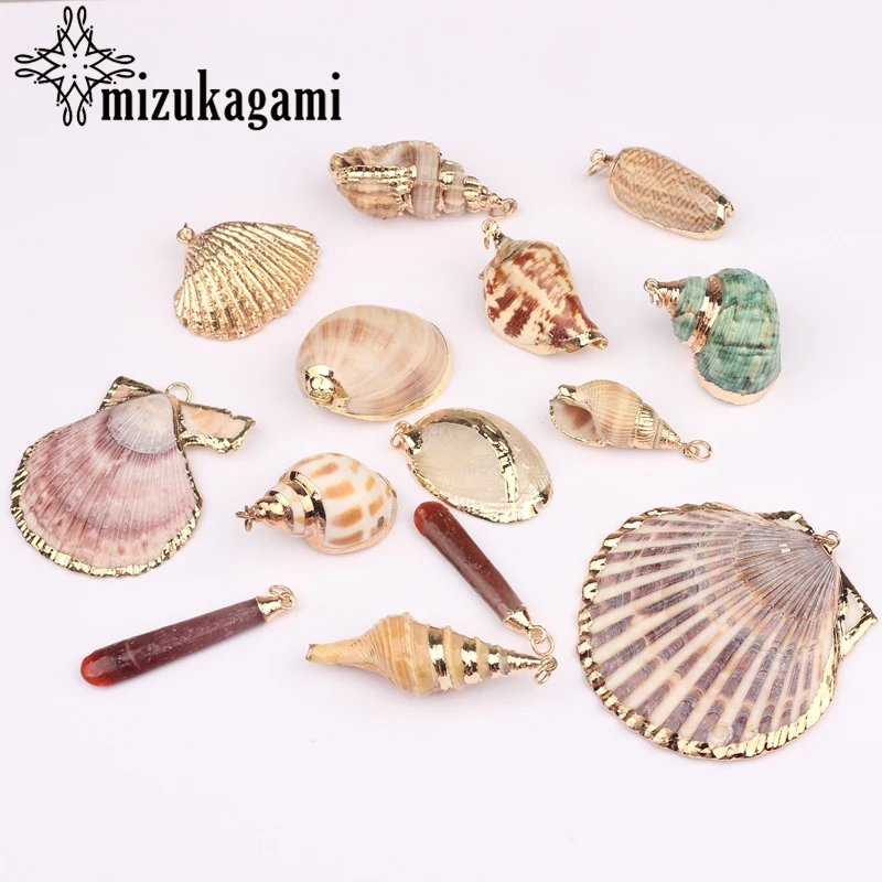 Marine Sea Natural Shell Conch Charms Pendant 10pcs/lot For DIY Bohemia Jewelry Earrings Making Accessories
Marine Sea Natural Shell Conch Charms Pendant 10pcs/lot For DIY Bohemia Jewelry Earrings Making Accessories