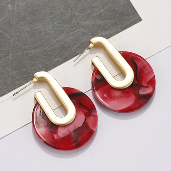 AENSOA 2019 New Acrylic Round Drop Earrings For Women Acetate Geometric Dangle Earrings Wedding Party Jewelry Gift Pendientes
AENSOA 2019 New Acrylic Round Drop Earrings For Women Acetate Geometric Dangle Earrings Wedding Party Jewelry Gift Pendientes