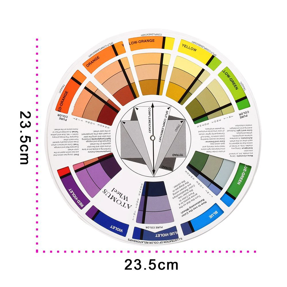 1Pc Micro Tattoo Ink Color Pigment Color Makeup & Tattoo Permanent Mixing Color Wheel Guide Supplies Art Paper TSLM1
1Pc Micro Tattoo Ink Color Pigment Color Makeup & Tattoo Permanent Mixing Color Wheel Guide Supplies Art Paper TSLM1