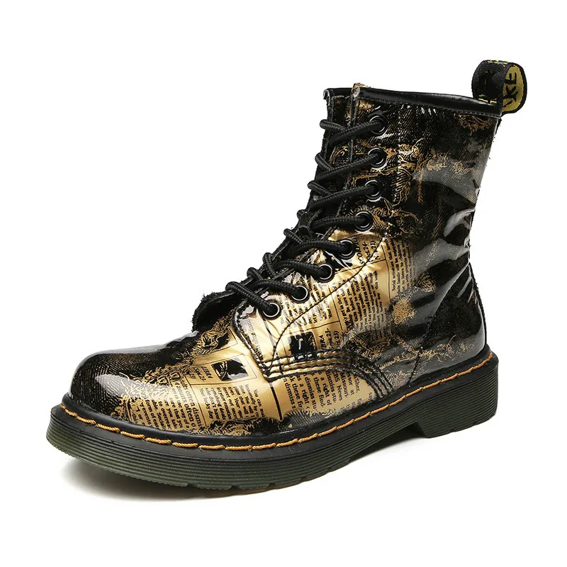 Gold British Genuine Leather Women Boots Jason Martins Boots Female Autumn Winter Shoes Woman Low Heel Motorcycle Boots
Gold British Genuine Leather Women Boots Jason Martins Boots Female Autumn Winter Shoes Woman Low Heel Motorcycle Boots