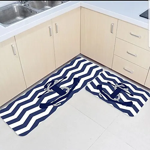 2 Piece Kitchen Mats and Rugs Set Chevron Zigzag Nautical Anchor Home Deocr Non Skid Area Runner Doormats Carpet
2 Piece Kitchen Mats and Rugs Set Chevron Zigzag Nautical Anchor Home Deocr Non Skid Area Runner Doormats Carpet