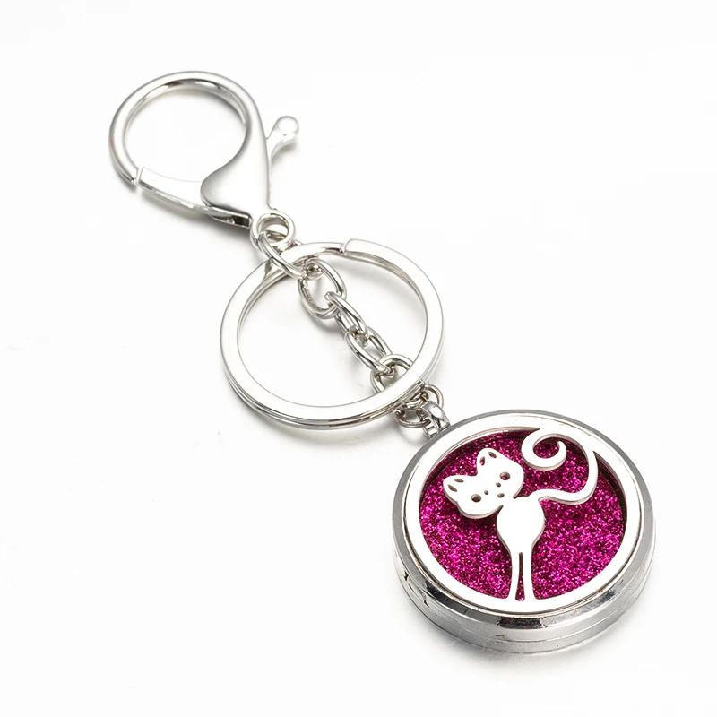 Aromatherapy Cat Keychain Jewelry Pattern Hollow Aroma Perfume Locket Hook Floating Keychain Send 2pcs Oil Pads as Gift T14
Aromatherapy Cat Keychain Jewelry Pattern Hollow Aroma Perfume Locket Hook Floating Keychain Send 2pcs Oil Pads as Gift T14