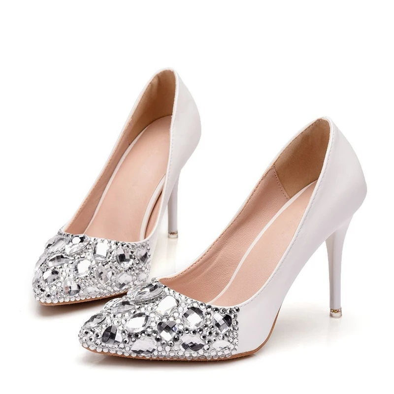 Dropshipping Women Pumps High Heels White Wedding Shoes Women Brand Design Pointed Toe Shoes Plus Size Sexy Club Shoes XY-B0201
Dropshipping Women Pumps High Heels White Wedding Shoes Women Brand Design Pointed Toe Shoes Plus Size Sexy Club Shoes XY-B0201