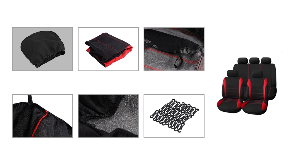 New High Quality Universal Car Seat Cover 9 Set Full Seat Covers for Crossovers Sedans Auto Interior Styling Decoration Protect