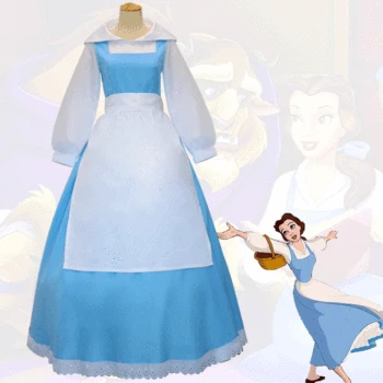 Adult Anime Beauty and the Beast Princess Belle Maid Dress Halloween Cosplay Costume Women Blue Full Set Quality Dress
Adult Anime Beauty and the Beast Princess Belle Maid Dress Halloween Cosplay Costume Women Blue Full Set Quality Dress