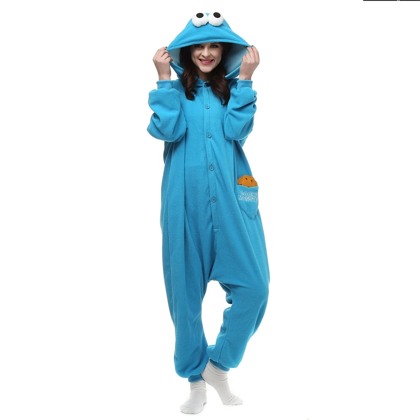 Adults Polar Fleece Kigurumi Cookie Monster Cosplay Costume Animal Onesies Pajamas Halloween Carnival Masquerade Party Jumpsuit
Adults Polar Fleece Kigurumi Cookie Monster Cosplay Costume Animal Onesies Pajamas Halloween Carnival Masquerade Party Jumpsuit