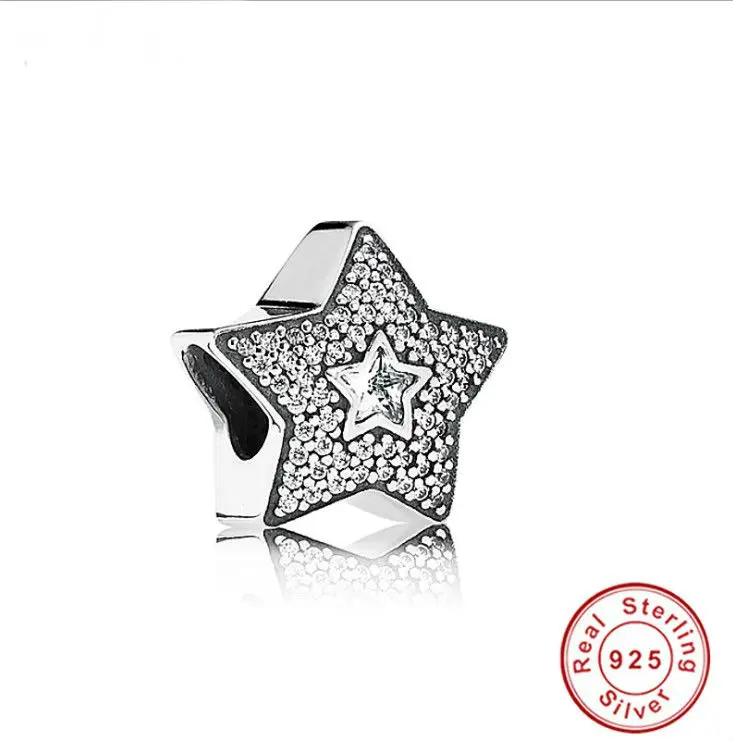 2019 Real Promotion Authentic 925 Sterling silver Charm Beads Fit Pan bracelet Star white CZ bracelet Jewelry
2019 Real Promotion Authentic 925 Sterling silver Charm Beads Fit Pan bracelet Star white CZ bracelet Jewelry