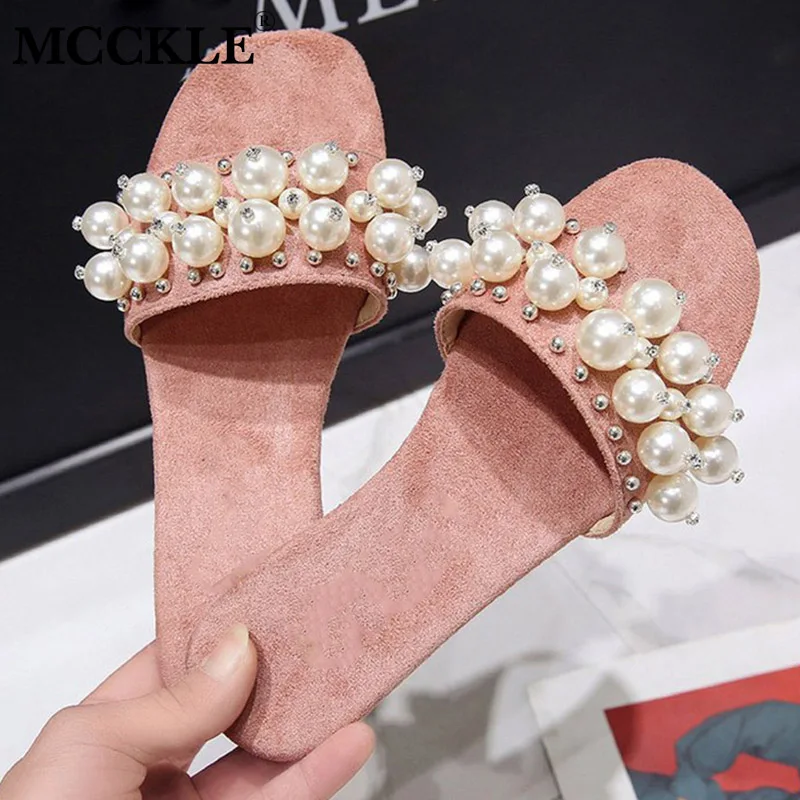 MCCKLE New Women Beach Shoes Pearl Flip Flops Female Casual Flat Slippers Fashion Slides Ladies Sandals Summer Open Toe Footwear
MCCKLE New Women Beach Shoes Pearl Flip Flops Female Casual Flat Slippers Fashion Slides Ladies Sandals Summer Open Toe Footwear