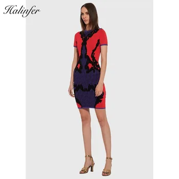 Halinfer 2018 New summer women dress sexy O-Neck Patchwork bodycon Rayon Bandage elegant celebrity party dress
Halinfer 2018 New summer women dress sexy O-Neck Patchwork bodycon Rayon Bandage elegant celebrity party dress