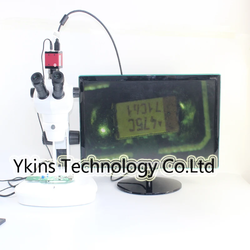 8X-50X Track Stand Stereo Zoom Parfocal Trinocular Microscope with bottom Led lights+1080P HDMI camera for SMT BGA PCB repair |