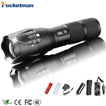 XML-T6 3000lm Adjustable Led Flashlight Led Torch Car Charger+Battery Charger+18650 Rechargeable Battery + Holster pouch
XML-T6 3000lm Adjustable Led Flashlight Led Torch Car Charger+Battery Charger+18650 Rechargeable Battery + Holster pouch