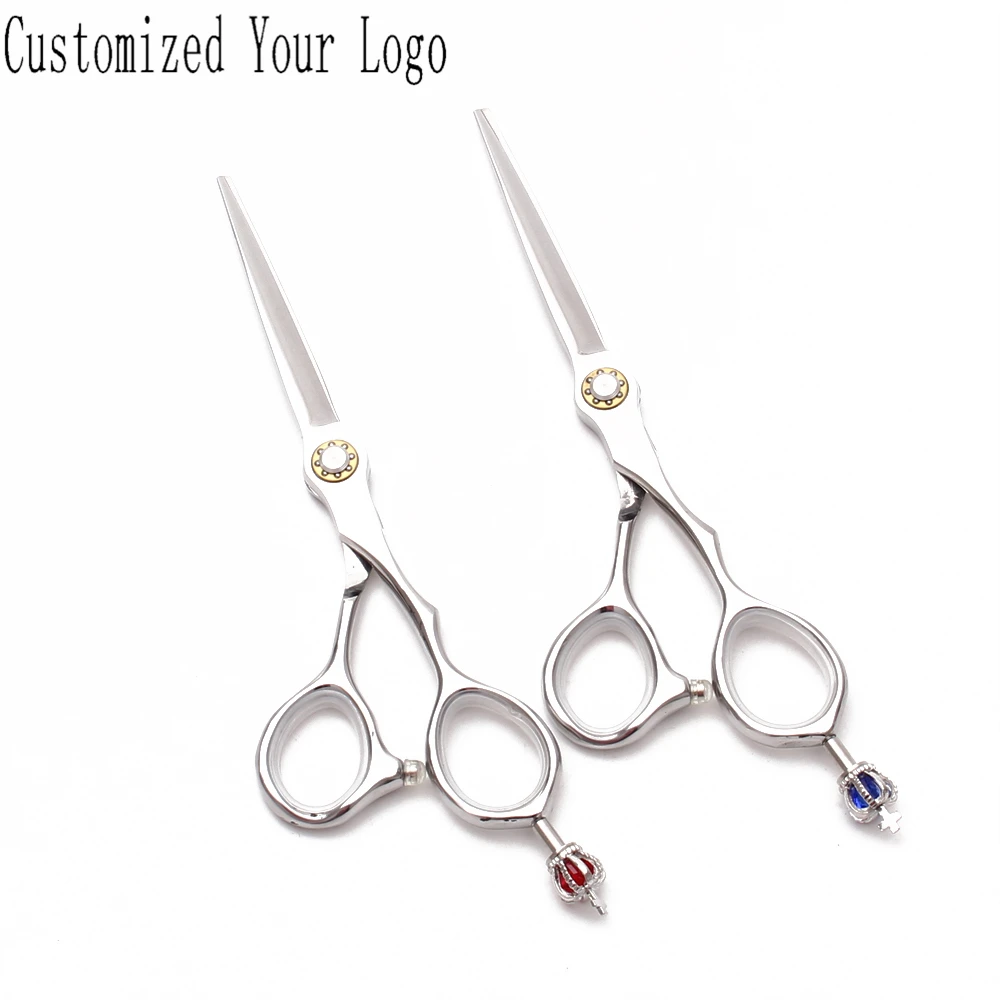 6.0" 17.5cm Customize Logo 440C Silver Hairut Scissors Cutting Shears Regular Scissors Bang Cut Professional Hair Scissors C9020
6.0" 17.5cm Customize Logo 440C Silver Hairut Scissors Cutting Shears Regular Scissors Bang Cut Professional Hair Scissors C9020