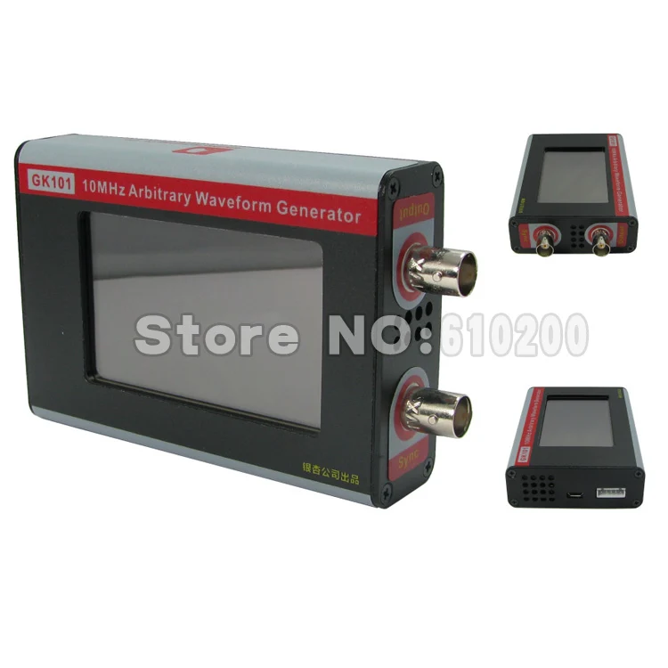 English version NEW black GK101 Color LCD touch screen DDS arbitrary waveform generator function signal generator 80MSa/s 10MHz
English version NEW black GK101 Color LCD touch screen DDS arbitrary waveform generator function signal generator 80MSa/s 10MHz